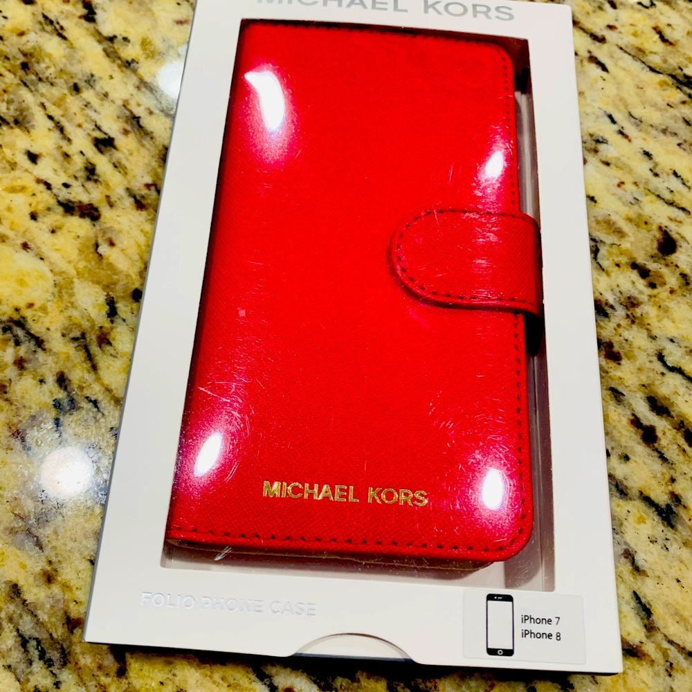 Michael Kors Red iPhone case Wallet